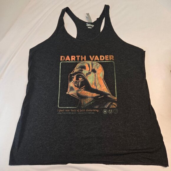 NEXT LEVEL APPAREL Darth Vader/Frozen Tank Tops Sz XXL Dark Gray - Picture 2 of 12